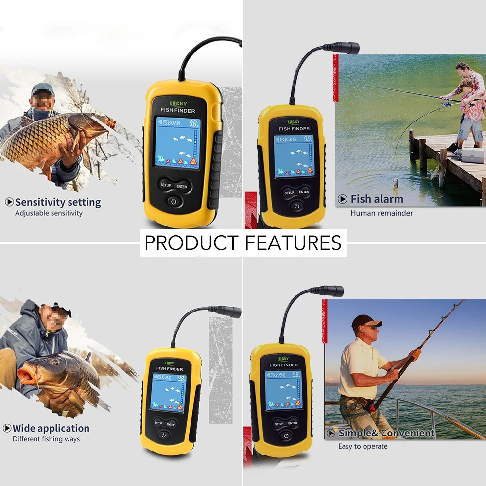 Şanslı LCD Renkli Ekran Taşına - Fish Finder Portable incelemesi ve fiyatı