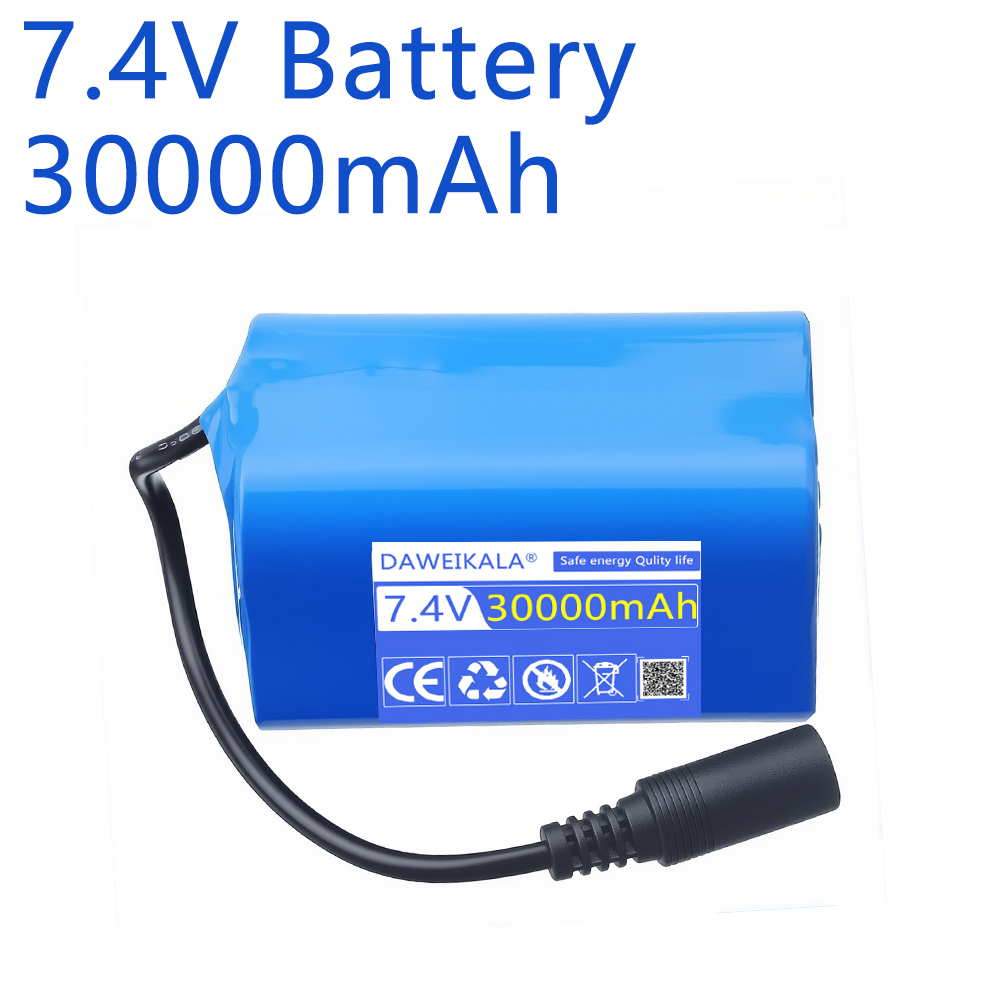 7.4V 30000mAh pil ile USB şarj - Fish Finder Charger incelemesi ve fiyatı